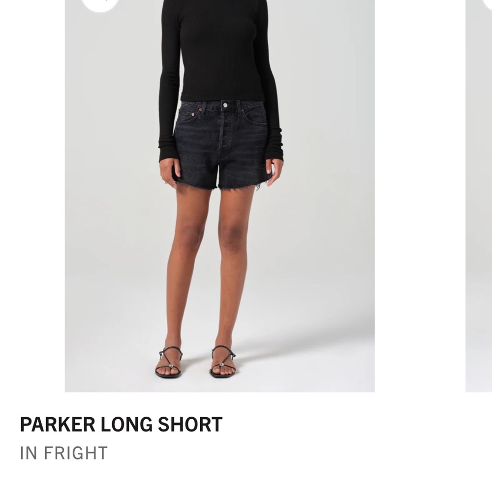 Agolde Stella Women's Black Denim Shorts